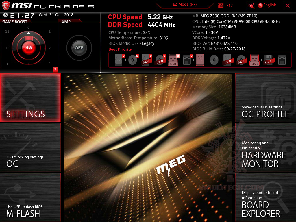 msi snapshot MSI MEG Z390 GODLIKE REVIEW