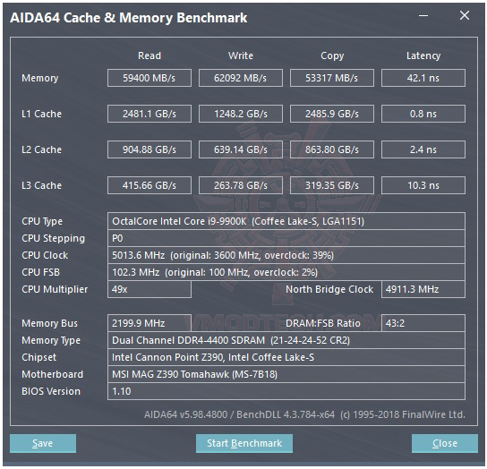 mem4400 mem4400 MSI MAG Z390 TOMAHAWK REVIEW