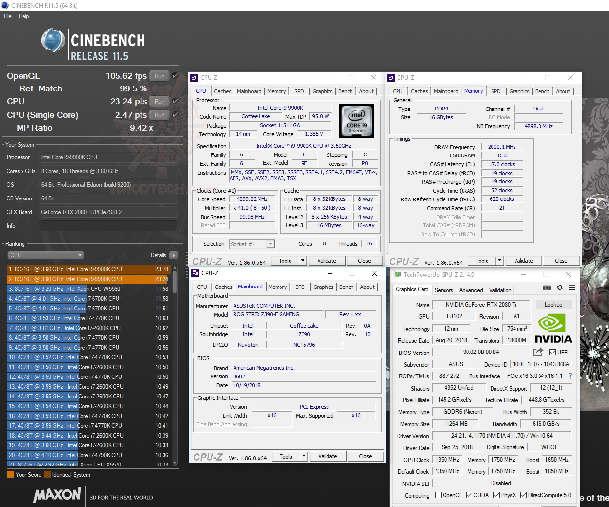 c11 ASUS ROG STRIX Z390 F GAMING REVIEW
