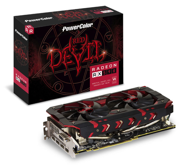powercolor radeon rx 590 red devil 1 740x682 แอบส่องสเปก AMD Radeon RX 590 อย่างไม่เป็นทางการกับเทคโนโลยีขนาด 12nm Polaris 30 XT แรงกว่า RX 580 มากถึง 12% เลยทีเดียว 