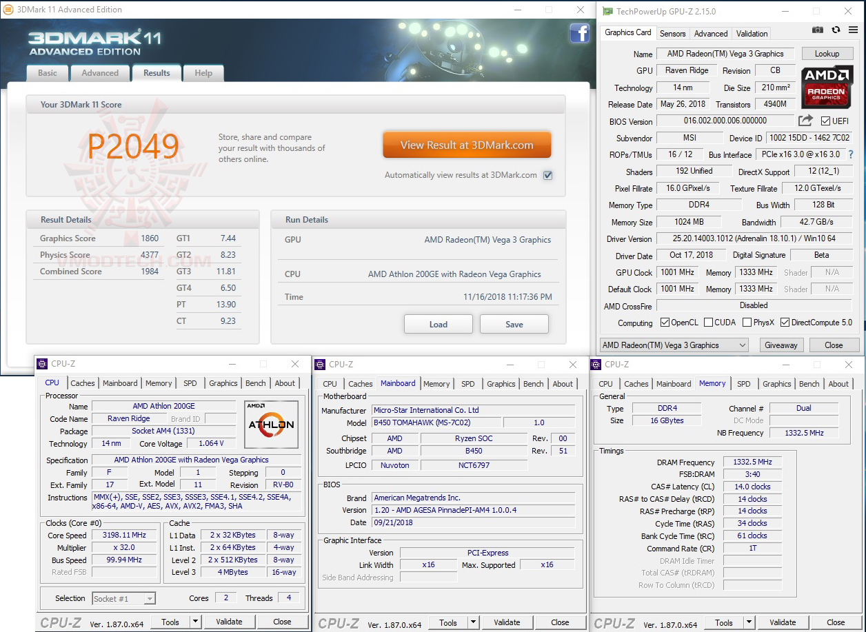 11 AMD Athlon 200GE Processor with Radeon Vega 3 Graphics Review