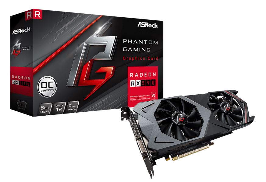 amdradeonrx590 phantom gaming card ASRock เปิดตัวกราฟฟิกการ์ดรุ่นล่าสุด Gaming X Radeon RX590 8GB OC Phantom Gaming เพื่อคอเกมโดยเฉพาะ