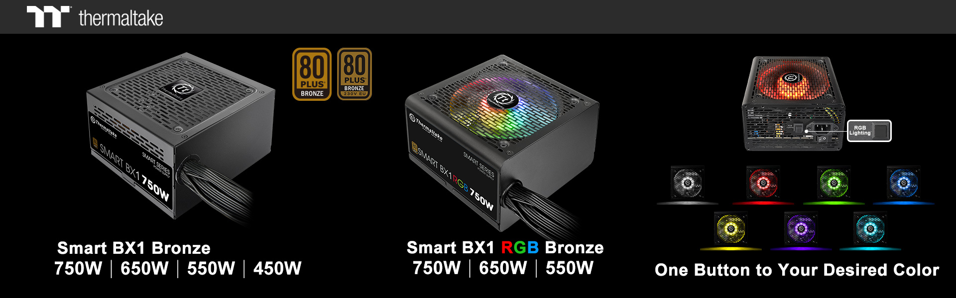 thermaltake introduces smart bx1 rgb smart bx1 series power supply 1 Thermaltake เปิดตัว Smart BX1 RGB & Smart BX1 Series Power Supply รุ่นใหม่ล่าสุดจัดเต็มด้วยแสงไฟ RGB กับคุณภาพในราคาสุดคุ้ม