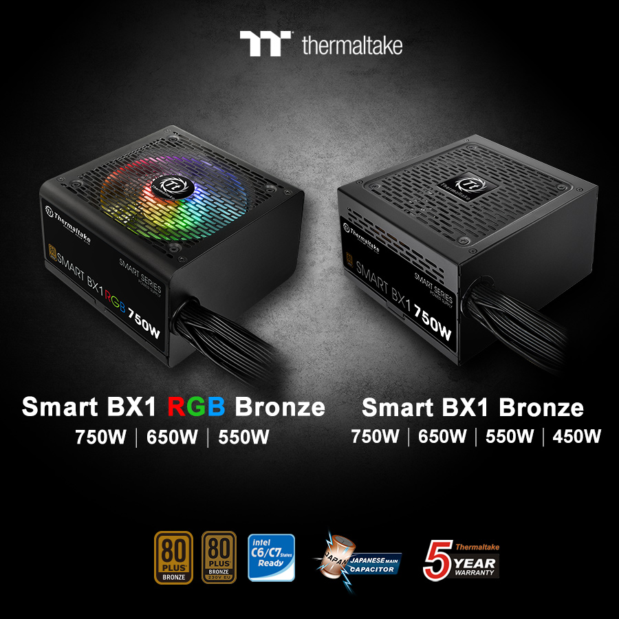 thermaltake introduces smart bx1 rgb smart bx1 series power supply 2 Thermaltake เปิดตัว Smart BX1 RGB & Smart BX1 Series Power Supply รุ่นใหม่ล่าสุดจัดเต็มด้วยแสงไฟ RGB กับคุณภาพในราคาสุดคุ้ม