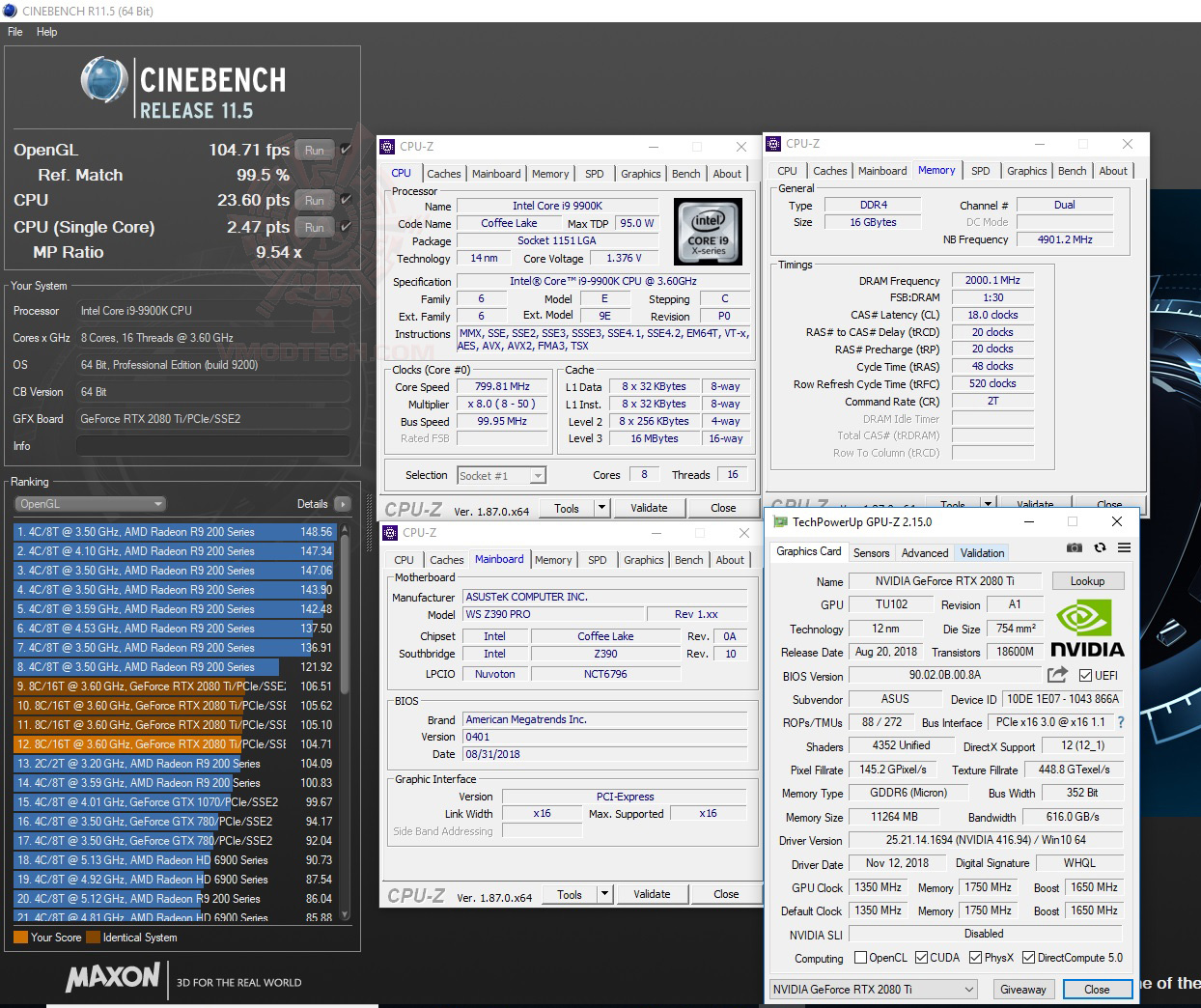 c11 ASUS WS Z390 PRO Servers & Workstations Motherboard Review