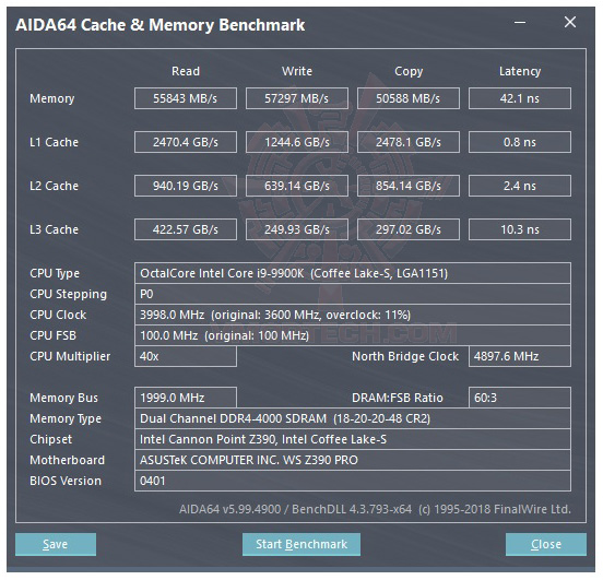 mem ASUS WS Z390 PRO Servers & Workstations Motherboard Review
