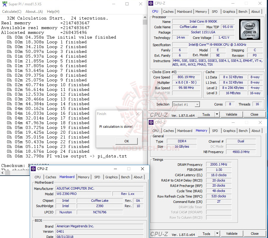 s32 oc ASUS WS Z390 PRO Servers & Workstations Motherboard Review