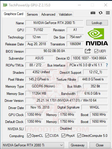 gpuz gpuz ASUS ROG STRIX Z390 I GAMING REVIEW