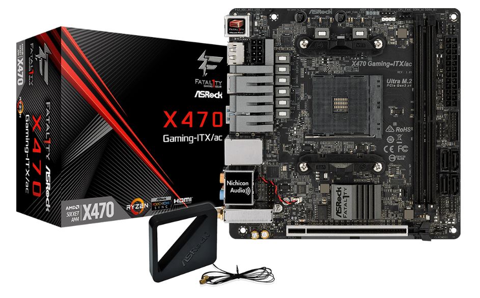 asrock x470 gaming itx เลือกอุปกรณ์ประกอบคอมสเปค AMD ให้แรงโดนใจคอเกม ในไซส์มินิ
