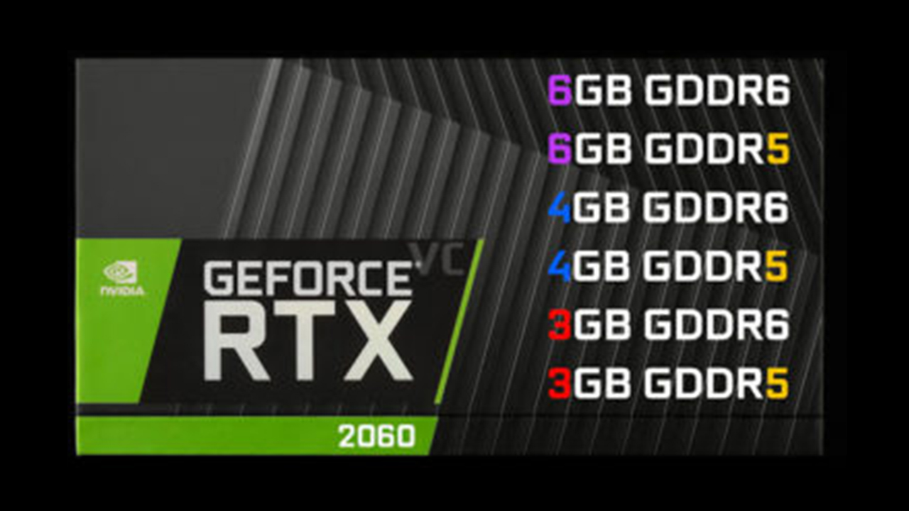เผยข้อมูล GeForce RTX 2060 ที่มีรุ่นย่อยมากถึง 6รุ่นด้วยกัน