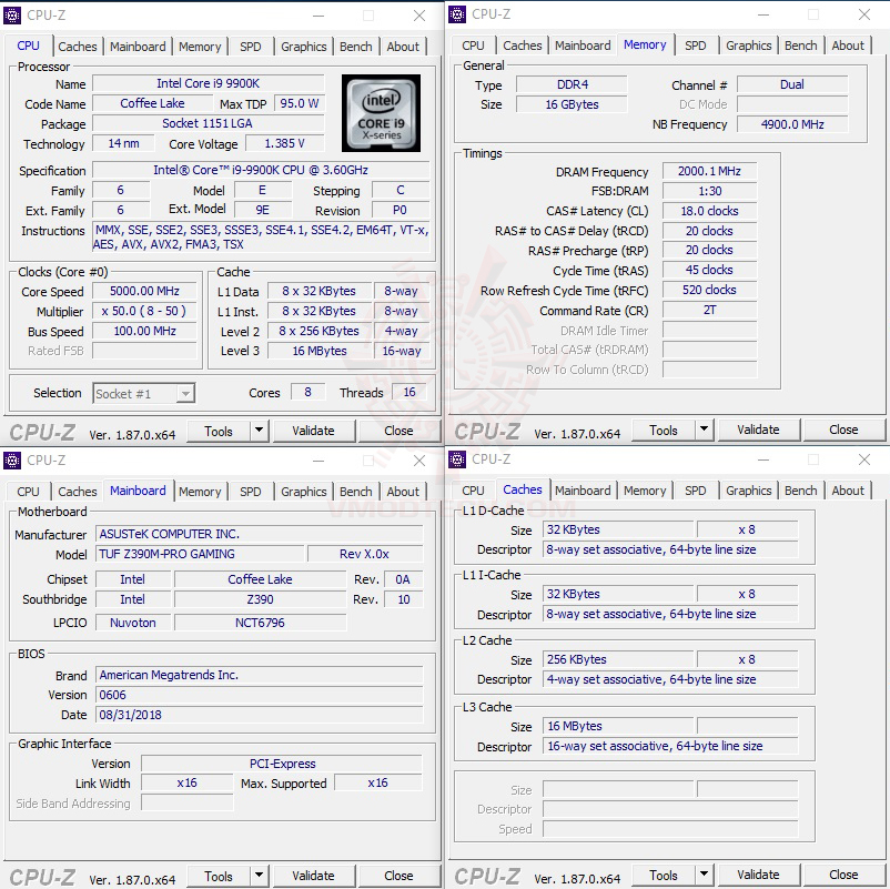 cpuid ASUS TUF Z390M PRO GAMING REVIEW