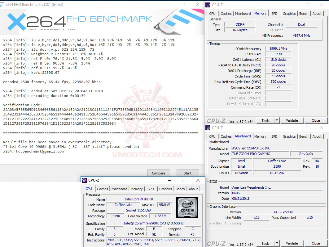 x264 1 ASUS TUF Z390M PRO GAMING REVIEW
