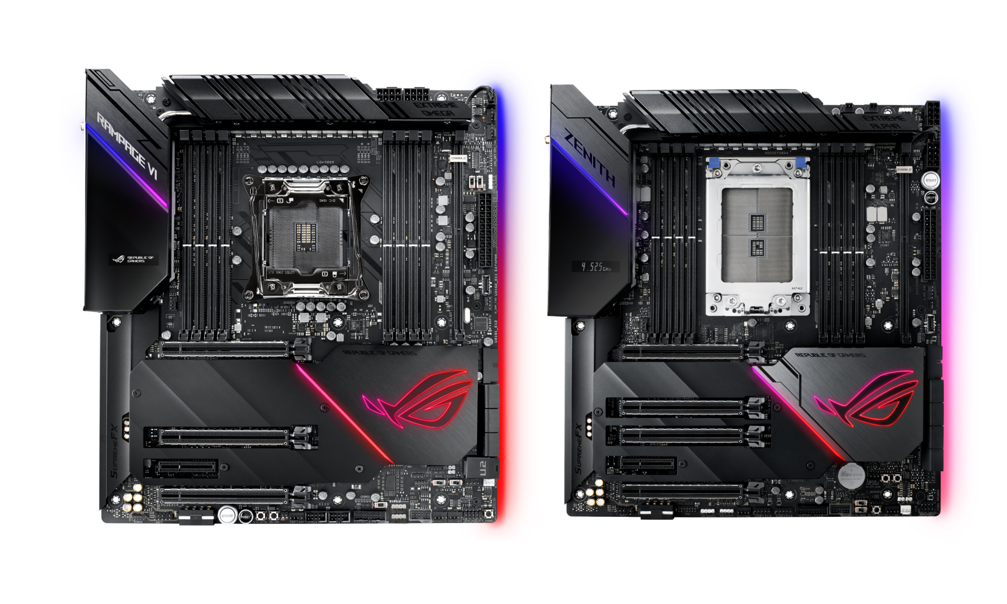 asus rog zenith extreme alpha x399 e0b981e0b8a5e0b8b0 rog rampage vi extreme omega x299 เอซุสเปิดตัวเมนบอร์ด ASUS ROG Zenith Extreme Alpha X399 และ ROG Rampage VI Extreme Omega X299 รุ่นใหม่ล่าสุดที่มาในแพลตฟอร์ด AMD Ryzen Threadripper และ Intel Core X สำหรับคอ HEDT สุดโหดโดยเฉพาะ!!!