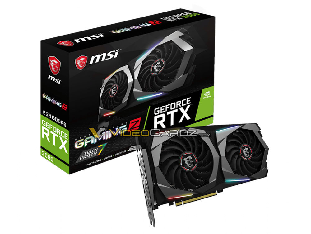 msi rtx 2060 gaming 1000x751 หลุดมาให้ชมก่อนเปิดตัว MSI GeForce RTX 2060 AERO, VENTUS และ GAMING 3รุ่นใหม่ล่าสุด