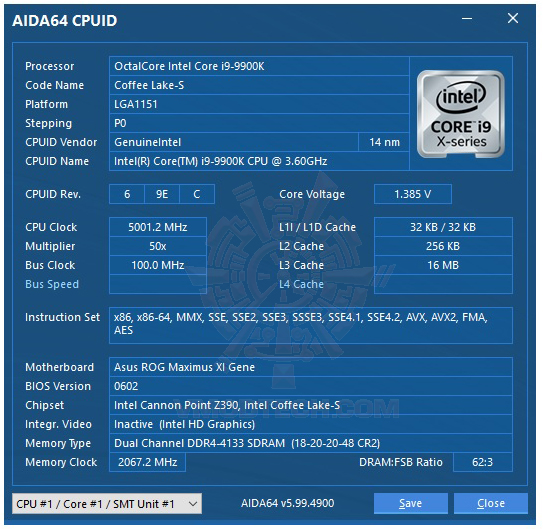 aida641 ASUS ROG MAXIMUS XI GENE REVIEW