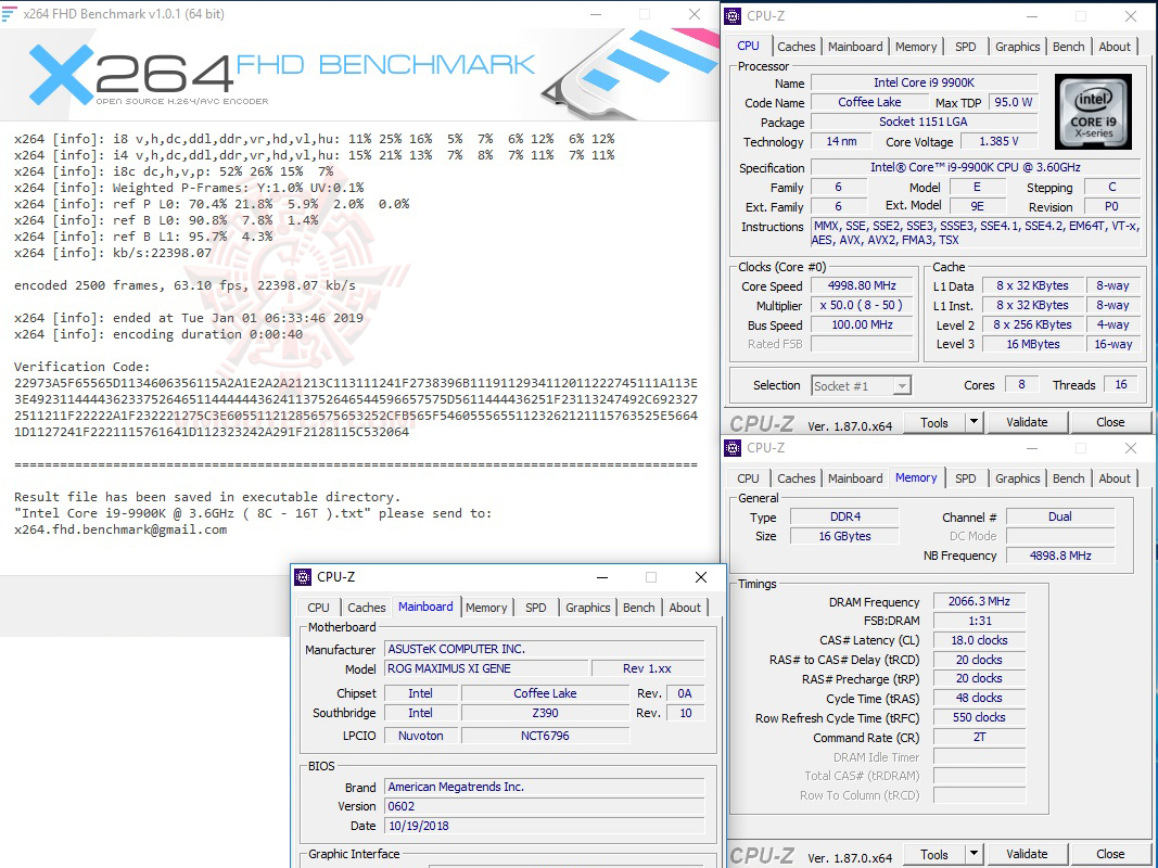 x264 1 ASUS ROG MAXIMUS XI GENE REVIEW