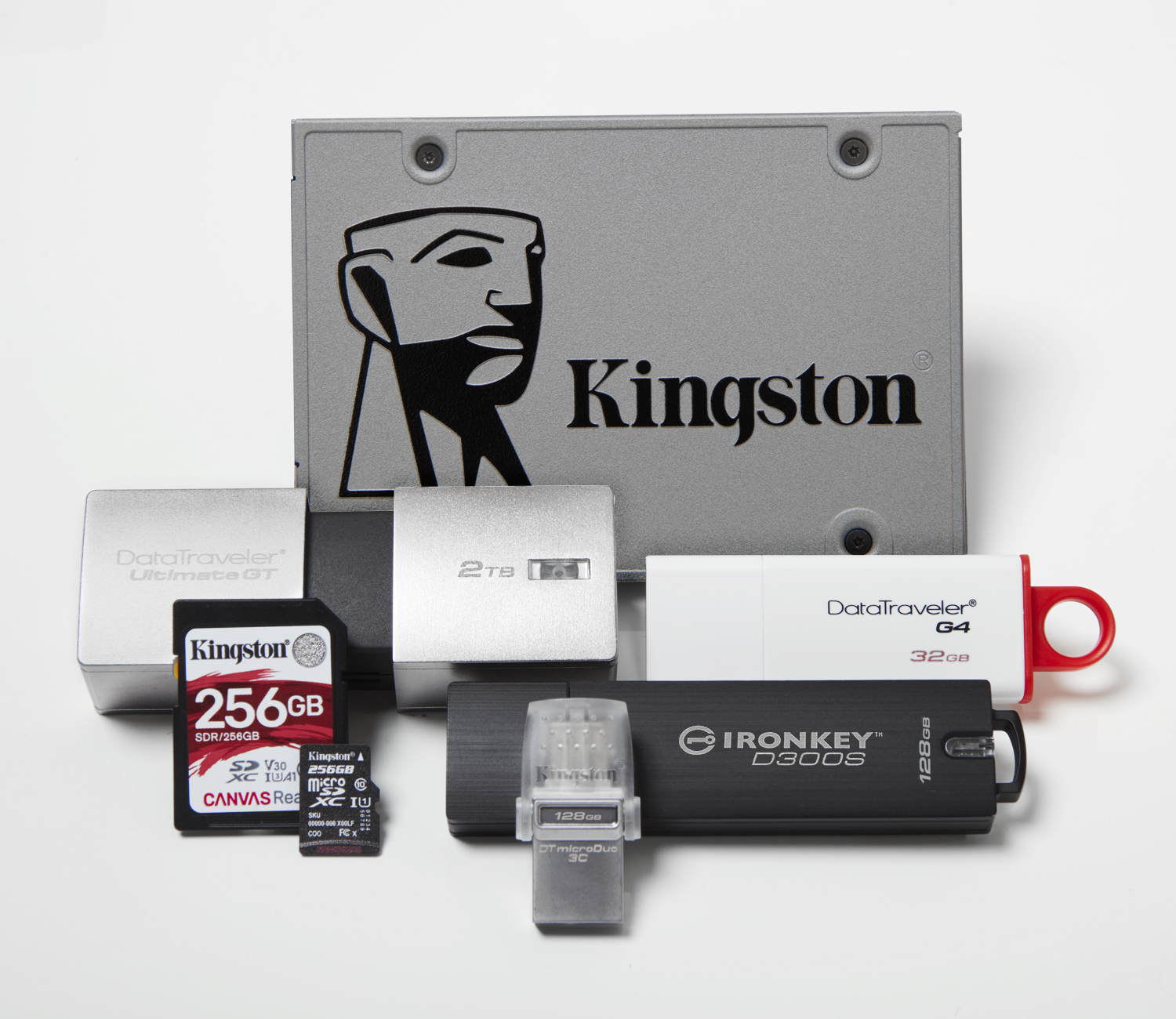 kingston flash family CES 2019: Kingston จัดแสดงผลิตภัณฑ์สำหรับผู้บริโภค, SSD ระดับองค์กรและโซลูชั่นแบบฝังตัว ที่มีในชีวิตประจำวัน