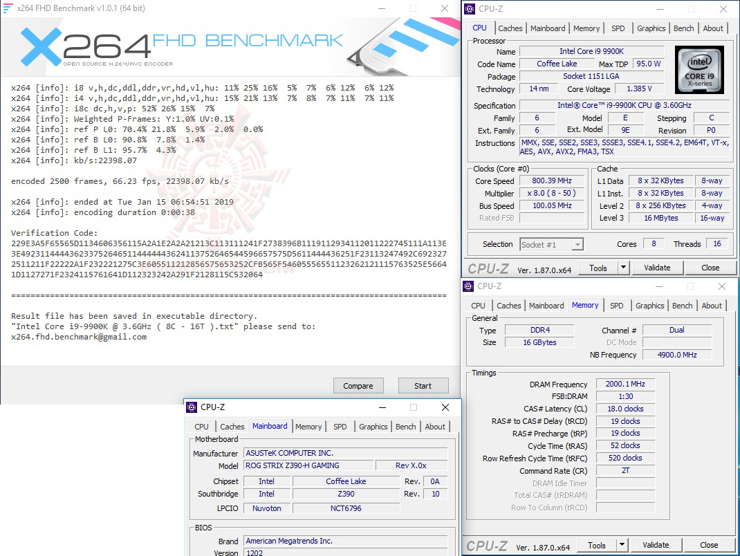 x264 1 ASUS ROG STRIX Z390 H GAMING REVIEW