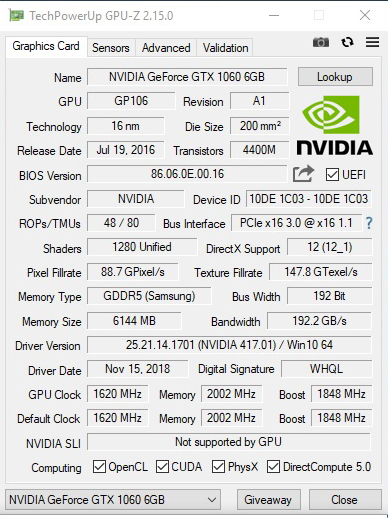 gpuz1 ASUS ROG STRIX Z390 H GAMING REVIEW