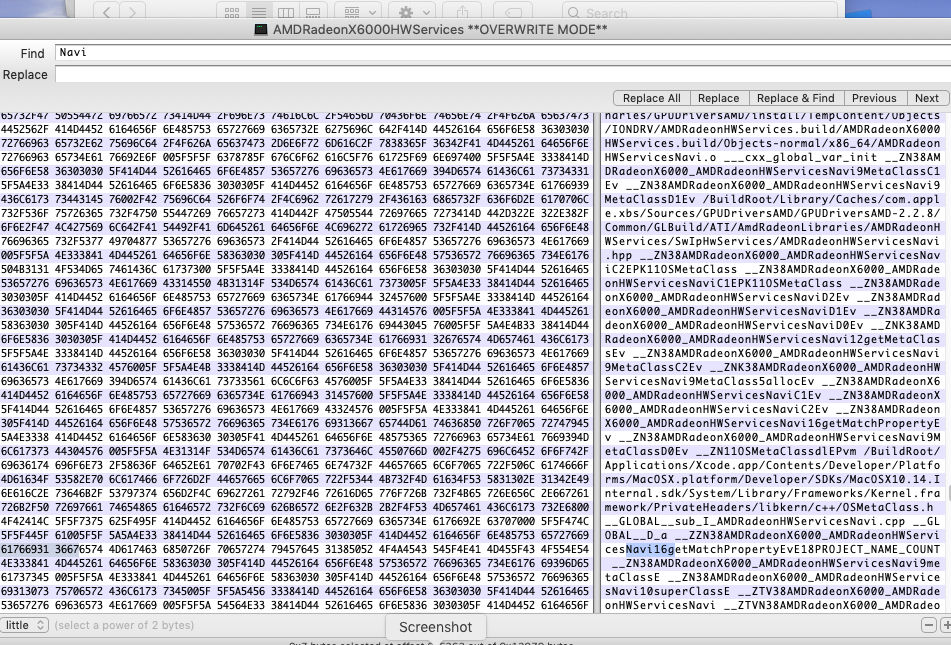 amd navi 1 พบรหัสข้อมูลการ์ดจอ AMD Radeon 6000 ที่คาดว่าเป็นรหัส Navi 16, Navi 12, Navi 10, Navi 9 ปรากฏใน MacOS  