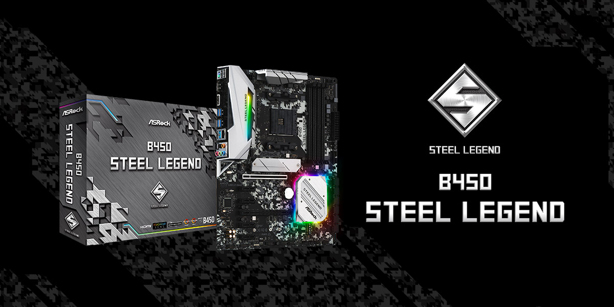 atx motherboard b450 steel legend ASRock เปิดตัวเมนบอร์ดรุ่นใหม่ล่าสุด ASRock Steel Legend ซีรี่ย์ 2รุ่น B450 Steel Legend และ B450M Steel Legend ในแพลตฟอร์ม AMD Ryzen รองรับ socketAM4 