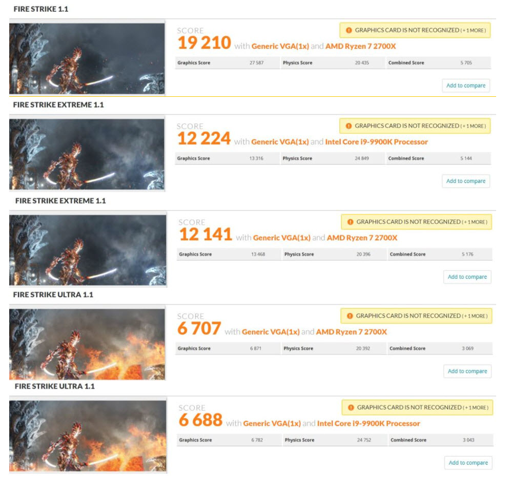 2019 01 30 0 36 22 หลุดผลทดสอบที่คาดว่าเป็นการ์ดจอ AMD Radeon VII ในโปรแกรม 3Dmark Benchmark