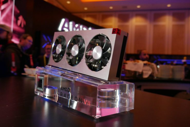amd radeon vega vii gpu ces 740x495 หลุดผลทดสอบ AMD Radeon VII 7nm อย่างไม่เป็นทางการแรงสูสี RTX 2080 FE กันเลยทีเดียว 