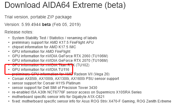 untitled-1 untitled 1 ข้อมูลการ์ดจอ NVIDIA GeForce GTX 1660 ในชิบรหัส TU116 GPU ปรากฏในโปรแกรม AIDA64 เวอร์ชั่นเบต้าแล้ว