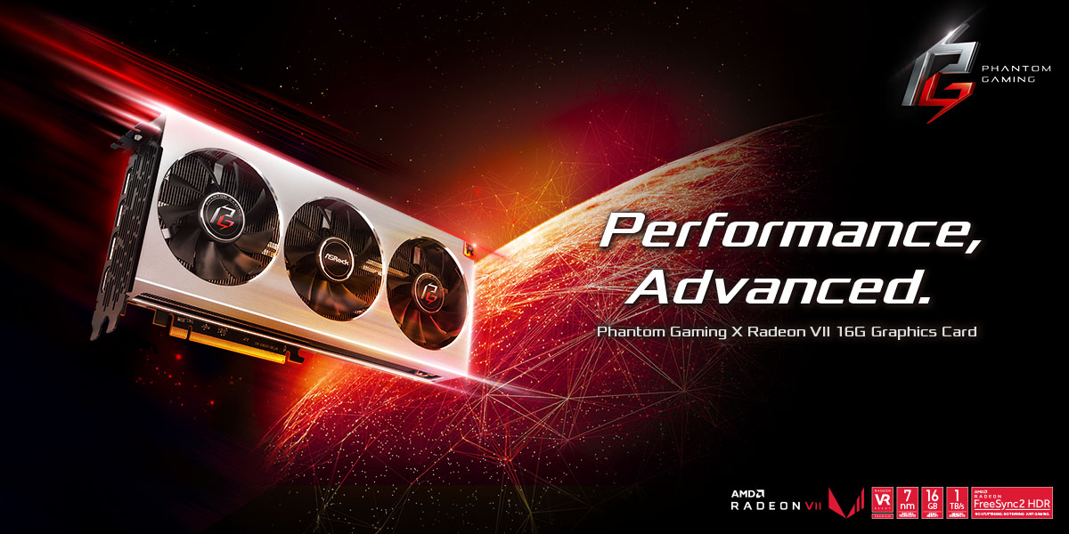 ASRock เปิดตัวการ์ดจอ Phantom Gaming X Radeon VII 16G รุ่นใหม่ล่าสุด