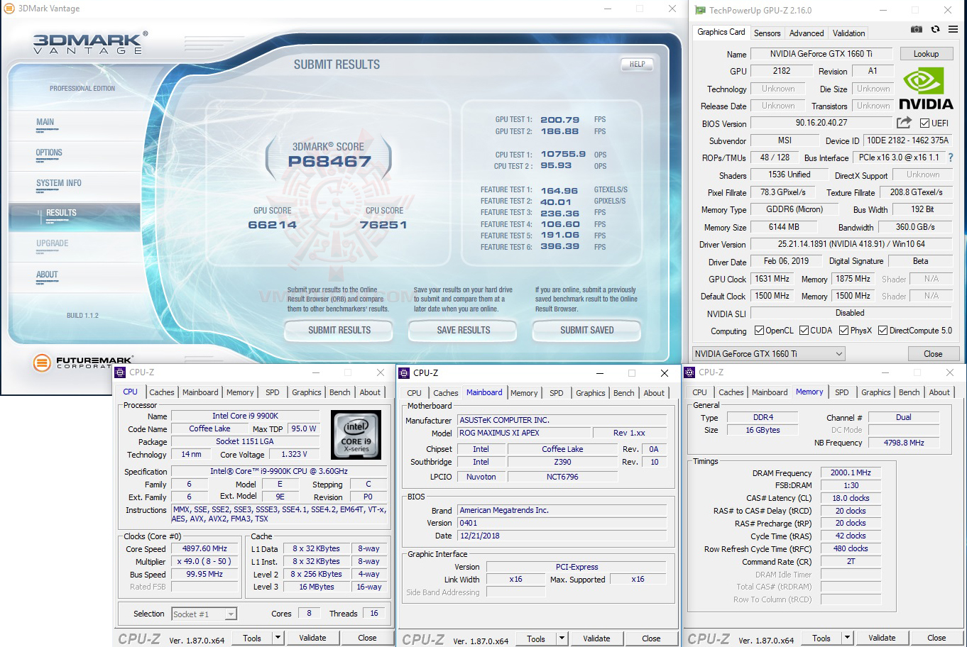 vt oc MSI GEFORCE GTX 1660Ti GAMING X REVIEW