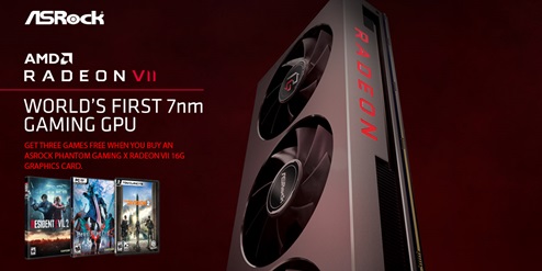 ASRock เปิดตัวกราฟฟิกการ์ด Phantom Gaming X Radeon VII 16GB ประสิทธิภาพชั้นยอดสำหรับการเล่นเกมและงานสร้างสรรค์ ด้วยเกมมิ่งกราฟฟิกจาก AMD 7 นาโนเมตร รุ่นแรกของโลก