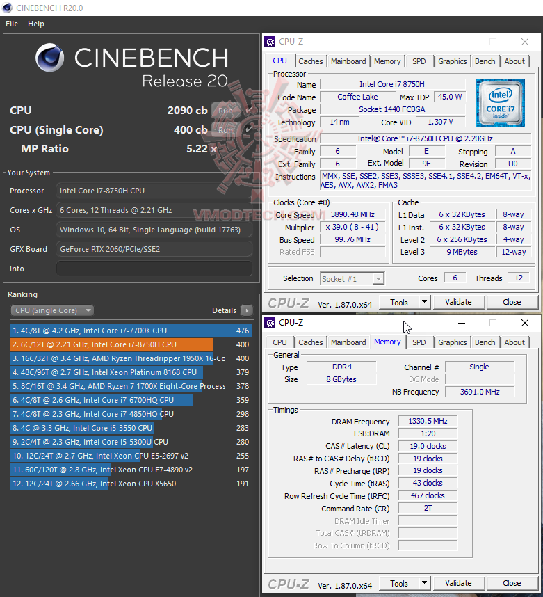cbr20 cbr20 MSI GL63 8SE with Nvidia RTX 2060 Review