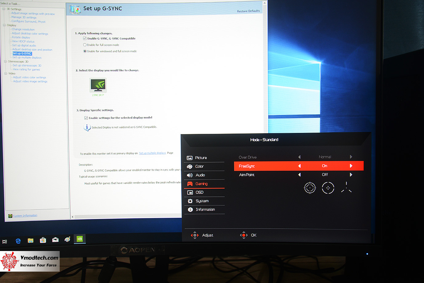 dsc 7280 AOPEN LED 27” HC1 Series 27HC1RPbidpx Curve Screen GAMING MONITOR 144Hz Review
