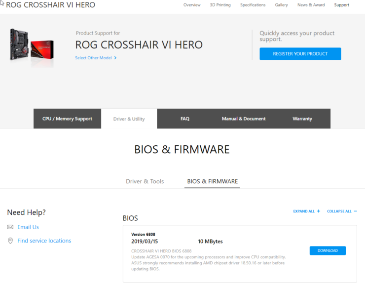 asus-rog-crosshair-vi-hero-amd-ryzen-3000-series-bios-support-740x581 asus rog crosshair vi hero amd ryzen 3000 series bios support 740x581 เตรียมอัพไบออสซีพียู AMD Ryzen 3000 สถาปัตย์ Zen 2 มาแล้ว!!ในเมนบอร์ด X370 และ X470 สามารถอัพไบออสได้เร็วๆนี้