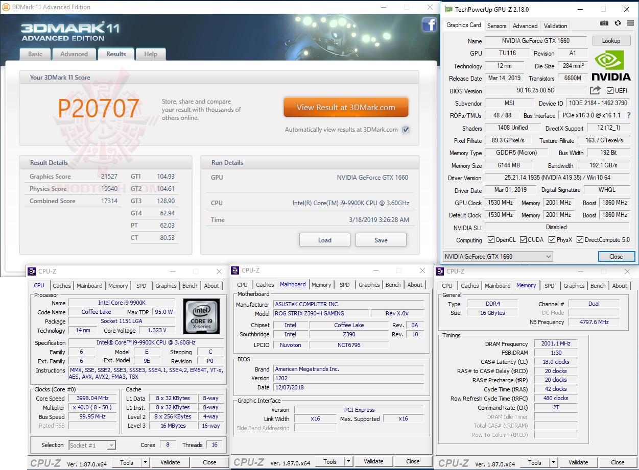 11 MSI GEFORCE GTX 1660 GAMING X 6G & Intel Core i9 9900K REVIEW