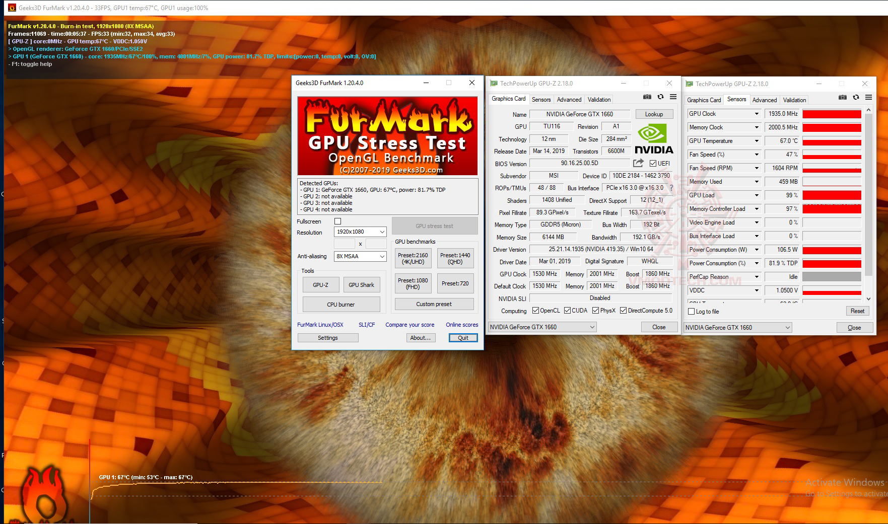 fm MSI GEFORCE GTX 1660 GAMING X 6G & Intel Core i9 9900K REVIEW