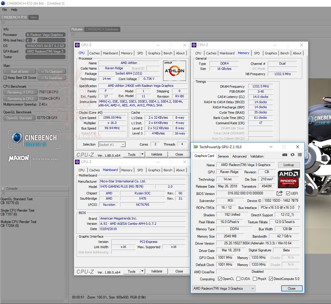c10 AMD Athlon 240GE Processor with Radeon Vega 3 Graphics Review 