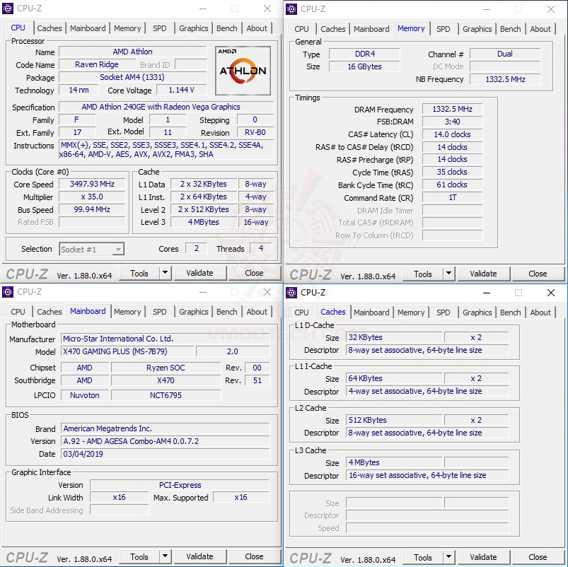 cpuid2 AMD Athlon 240GE Processor with Radeon Vega 3 Graphics Review 