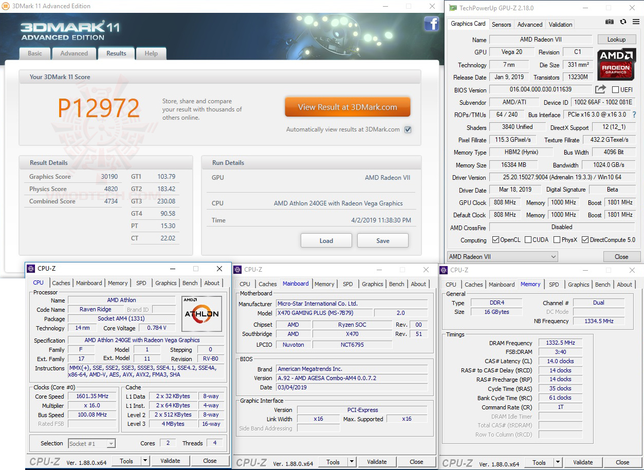 11 vii AMD Athlon 240GE Processor with Radeon Vega 3 Graphics Review 