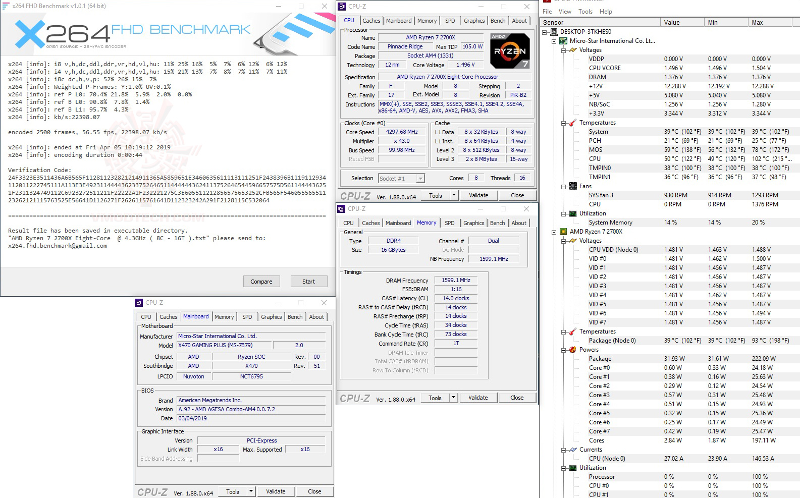 x264-1 x264 1 MSI X470 GAMING PLUS REVIEW