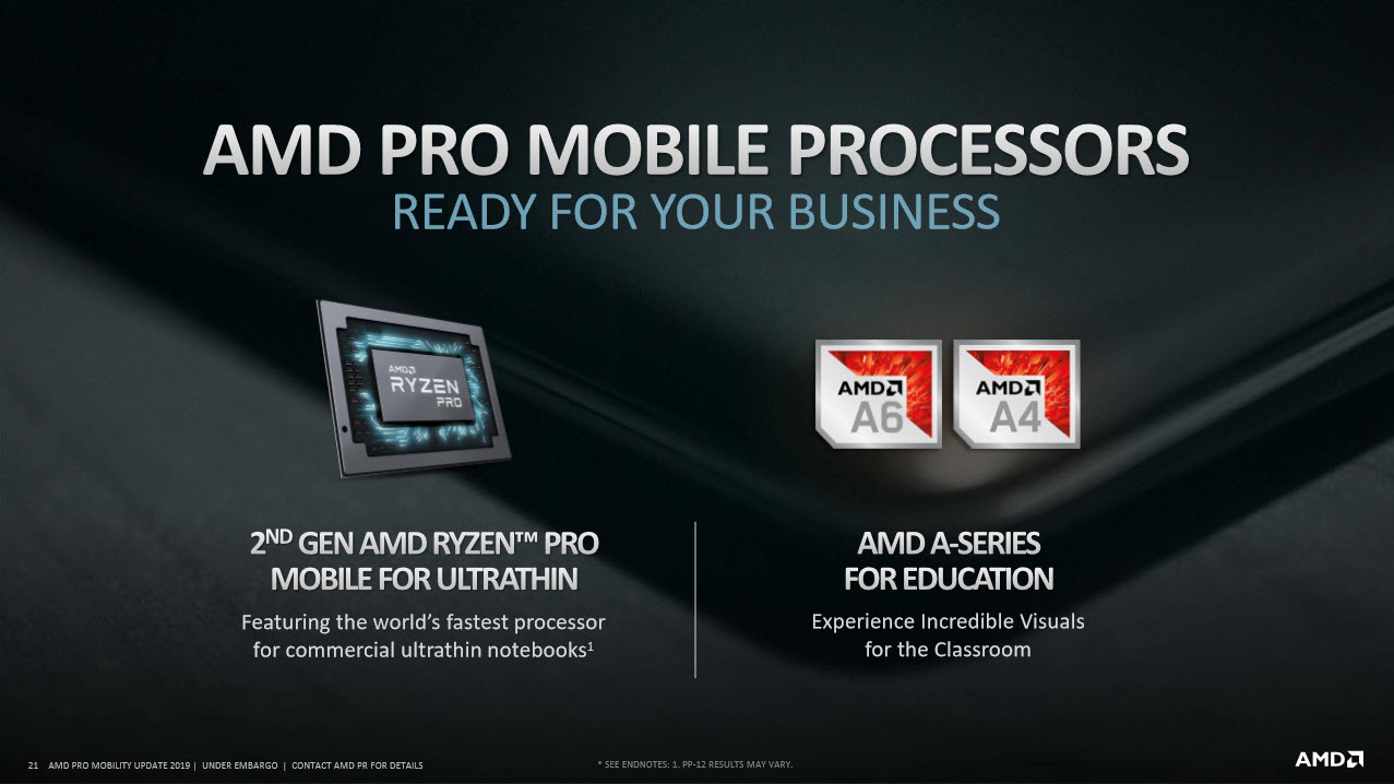 2019 04 08 21 18 22 AMD เปิดตัวซีพียู AMD Ryzen PRO Mobile และ AMD Athlon PRO mobile รุ่นใหม่ล่าสุดในรุ่นที่สอง 2nd Gen อย่างเป็นทางการ