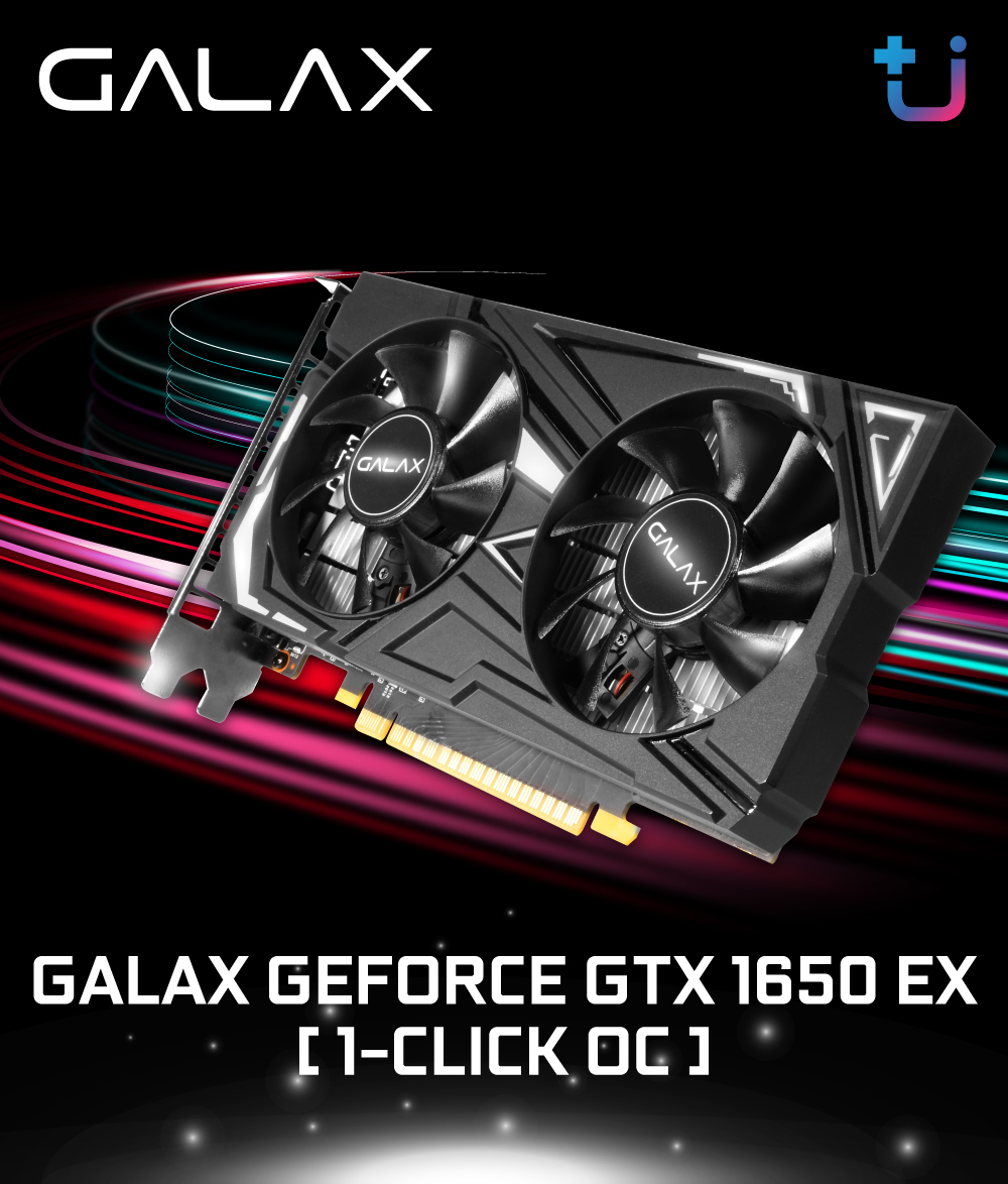 gtx1650ex 2 0 GALAX GTX 1650 EX 1 Click OC กราฟิกการ์ดน้องเล็กรุ่นใหม่ เร้าใจเกมเมอร์มากกว่าเดิม ด้วยราคาเบาๆ สบายกระเป๋า
