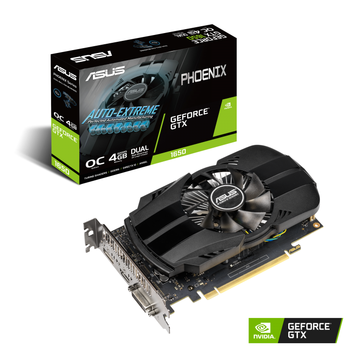 ph-gtx1650-o4g_boxvga ph gtx1650 o4g boxvga 720x720 ASUS เปิดตัวกราฟิกการ์ด Geforce GTX1650 ในซีรีส์ ROG Strix, Dual และ Phoenix