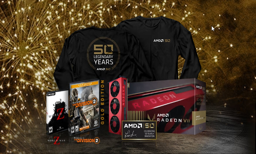 2019 04 30 13 05 17 AMD ฉลองครบรอบ 50 ปี ด้วยชิปประมวลผล Ryzen และกราฟิกการ์ด Radeon “Gold Edition”, AMD50 Game Bundle และอื่นๆ อีกมากมาย   