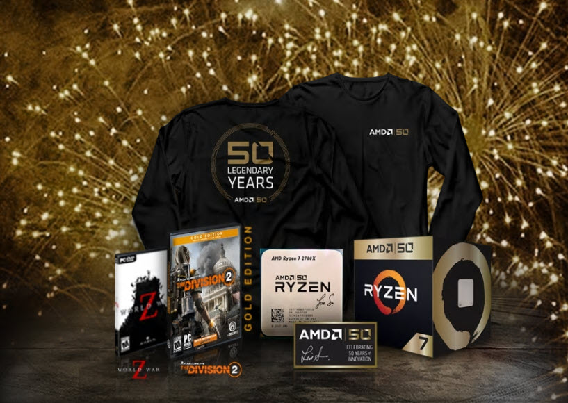 2019 04 30 13 05 30 AMD ฉลองครบรอบ 50 ปี ด้วยชิปประมวลผล Ryzen และกราฟิกการ์ด Radeon “Gold Edition”, AMD50 Game Bundle และอื่นๆ อีกมากมาย   