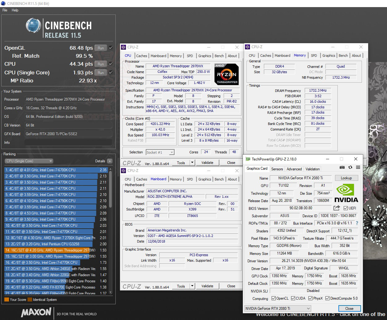 c11 ASUS ROG Zenith Extreme Alpha Review