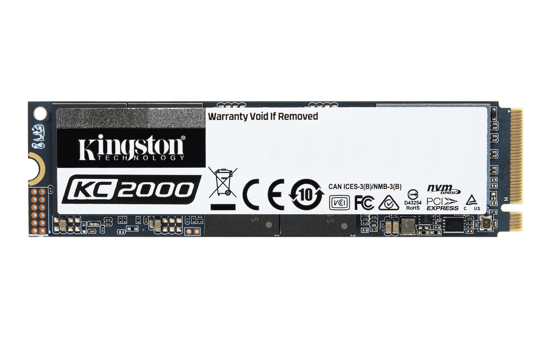 kc2000 product image front Kingston เปิดตัว KC2000 SSD ในแบบ NVMe PCIe รุ่นใหม่