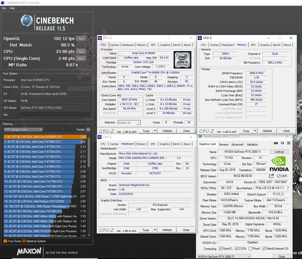 c11 MSI MPG Z390 GAMING PRO CARBON REVIEW