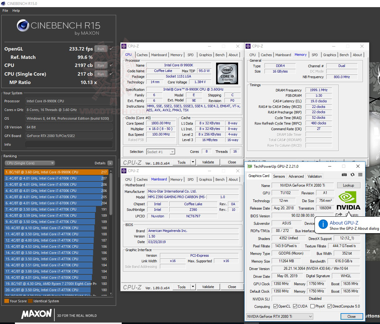 c15 MSI MPG Z390 GAMING PRO CARBON REVIEW