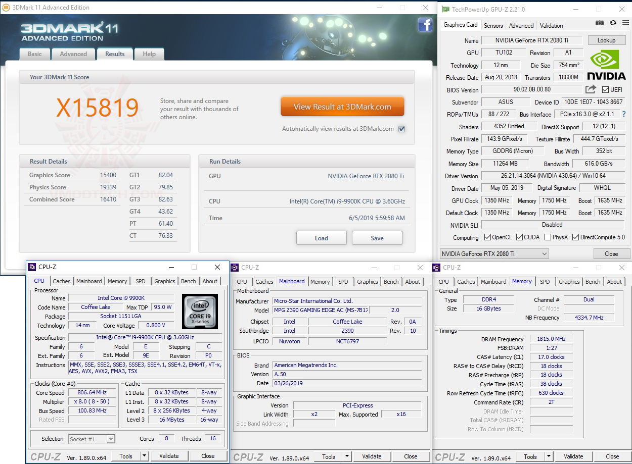 11x MSI MPG Z390 GAMING EDGE AC REVIEW